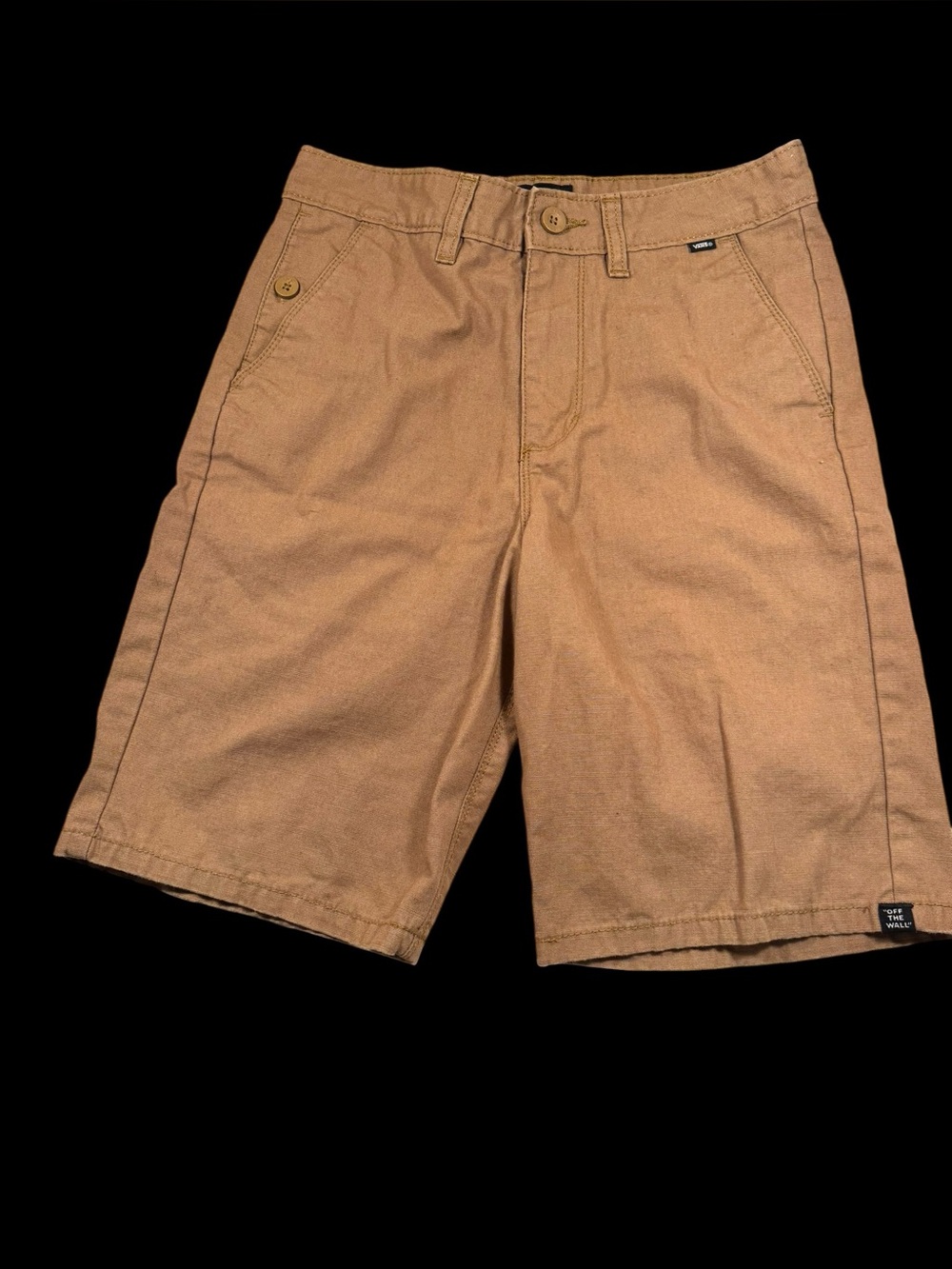 Vans Canvas Flat-Front Shorts